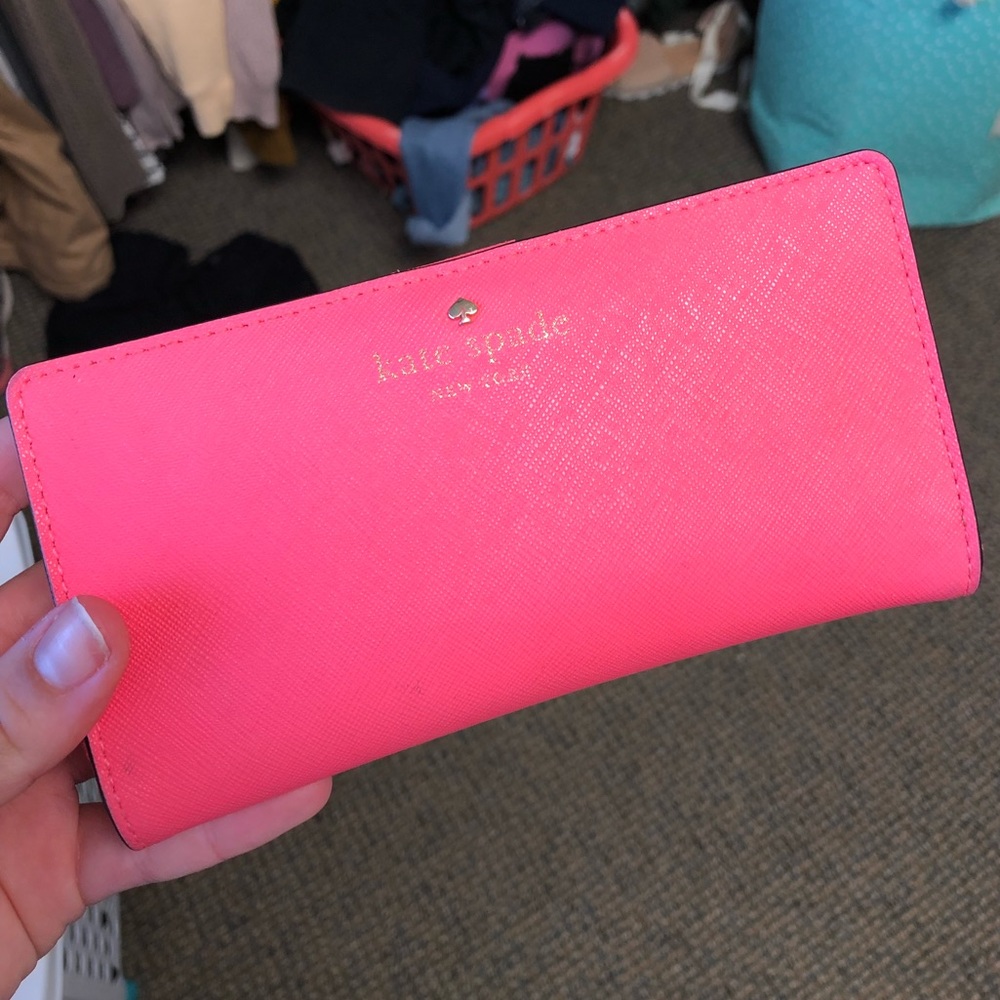 Kate Spade hot pink wallet